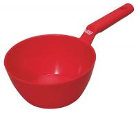 38Y578 Small Bowl Scoop, 32 oz., Red, Poly