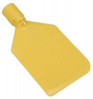 38Y595 Paddle Scraper, 4-1/2 x 6 in, Nylon, Yellow