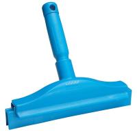 38Y648 Bench Squeegee, 10 x 8 in, Poly, Dbl, Blue