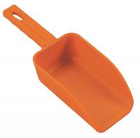 38Y726 Mini Hand Scoop, 16 oz., Orange, Poly