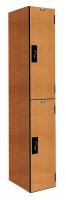 38Y845 Wardrobe Locker, 12x18, Wood Grain