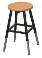 39A032 Round Lab Stool, Tan