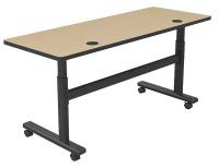 39A152 Mobile Table, Rectangle, Maple