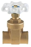 39A272 Gate Valve, 1-1/2 In., Solder