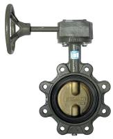 39A305 Butterfly Valve, Lug, 8 In., Ductile Iron