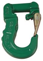 39A377 Sling Hook, Steel, 5300 lb., Green, Painted