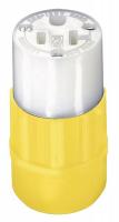 39A774 Connector, Nema 5-20R, Industrial, Yellow