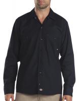 39C209 Long Slv Indstrl Shirt, Poplin, Black, S