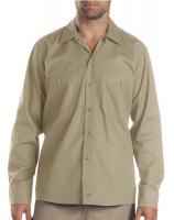 39C225 Long Slv Indstrl Shirt, Poplin, Khaki, XL