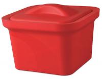 39C547 Ice Pan with Lid, Red, 1L