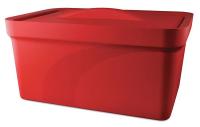 39C563 Ice Pan with Lid, Red, 9L