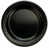 39E391 Laminated Plate, Round, 9 In, Black, PK 500