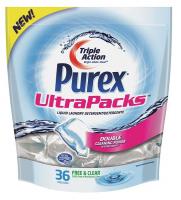 39E508 Laundry Detergent, 36 Pks Per Bag, PK4