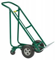 39E623 Tilt Back Hand Truck, Pneumatic Wheel