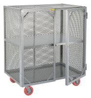 39E650 Mobile Security Cart, Fixed Shelf