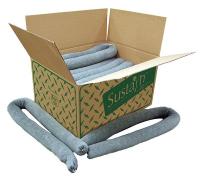 39E802 Universal Sorbent Sock, Recycled, PK 6