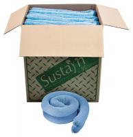 39E804 Oil Sorbent Sock, 48 ft., Recycled, PK 40