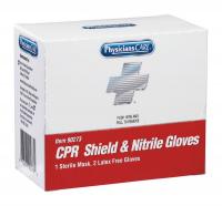 39F001 CPR Shield, 2 Nitrile Gloves