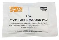 39F019 Absorbent Wound Pad, 5 x 9 In.