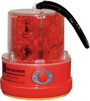 39F092 Revolving Light w/Strap, Red, 12 LED