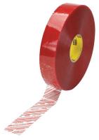 39F156 Carton Tape, Red on Clear, 48mmx914m, PK6