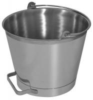 39F728 Pail, 13 qt, Stainless Steel, Extra Handle