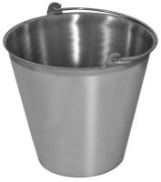 39F729 Pail, 16 qt, Stainless Steel