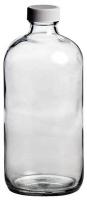 39H531 Glass Bottle, 16 oz., Clear, PK 12