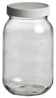 39H534 Glass Bottle, 16 oz., Clear, PK 12