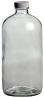 39H541 Glass Bottle, 32 oz., Clear, PK 12