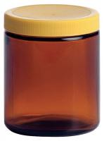 39H551 Glass Bottle, 4 oz., Amber, PK 24