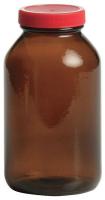 39H558 Glass Bottle, 500mL, Amber, PK 12