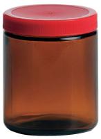 39H563 Glass Bottle, 8 oz., Amber, PK 24