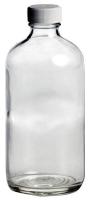 39H565 Glass Bottle, 8 oz., Clear, PK 24