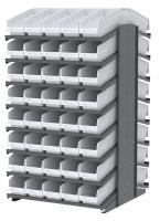 39H638 Pick Rack, 2-Sided, 39 in D, 80 White Bins