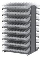 39H658 Pick Rack, 2-Sided, 39D, 144 Crys Clr Bins