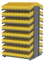 39H661 Pick Rack, 2-Sided, 39D, 144 Yellow Bins