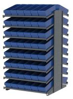 39H668 Pick Rack, 2-Sided, 39 in D, 96 Blue Bins