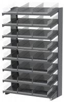 39H750 Pick Rack, 1-Sided, 18 in D, 24 Clear Bins
