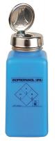39H809 Bottle, One-Touch Pump, 8 oz, Blue