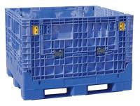 39H824 Bulk Container, 48x45x34 in., Blue