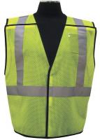39H878 High Visibility Vest, Class 2, S/M, Lime