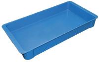 39H994 Stack Container, 23-3/8x12x3-1/8, Blue