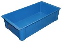 39H997 Stack Container, 23-3/5x12x6, Blue