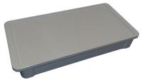 39J003 Stacking Container Lid, 24x12, Gray