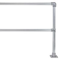 39K862 Safety Hand Rail Extension, 4 Ft, Aluminum