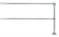 39K864 Safety Hand Rail Extension, 8 Ft, Aluminum