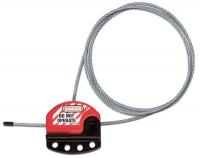 39L528 Adjustable Cble Lockout, 3 ft., 4 Lcks Max