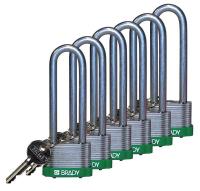 39N340 Padlock, Different Key, PK 6
