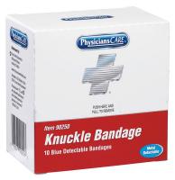 39N567 Blue Detectable Knuckle Bandage, PK10